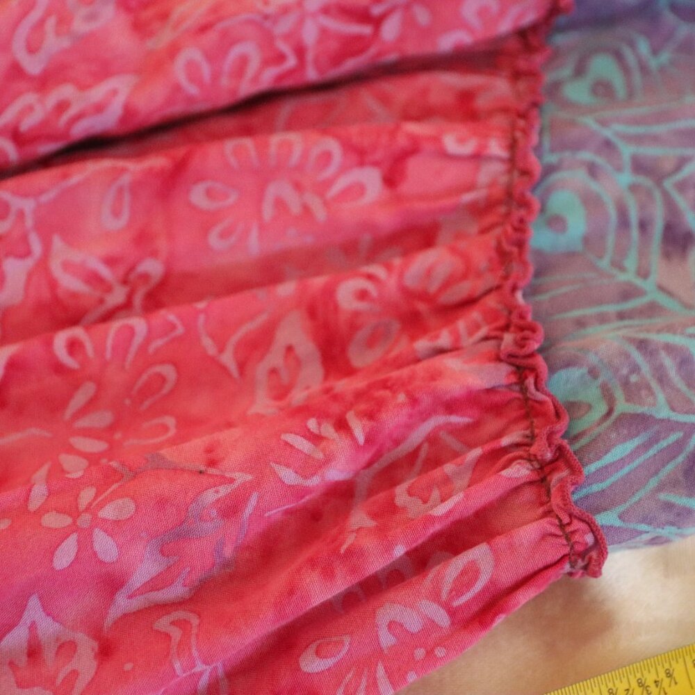 Hand Kreation Skirt One Size Boho, 100% Rayon festival, colorful, casual - Picture 12 of 12